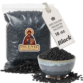 Holy Land Market Jerusalem Incense - for Church or Personal Use, Premium Quality from Mount Athos (Black, 18 oz)