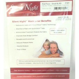 Silent Night Comfort Seal Mask Liners 4 Pack Size Small/XS