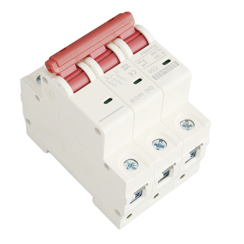 3P Direct Current Circuit Breaker Practical Small Circuit Breaker for