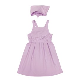 Ocean & Ground 1328003 Frill Apron, Triangle Width Set, Pastel, Kids, Girls, lavender