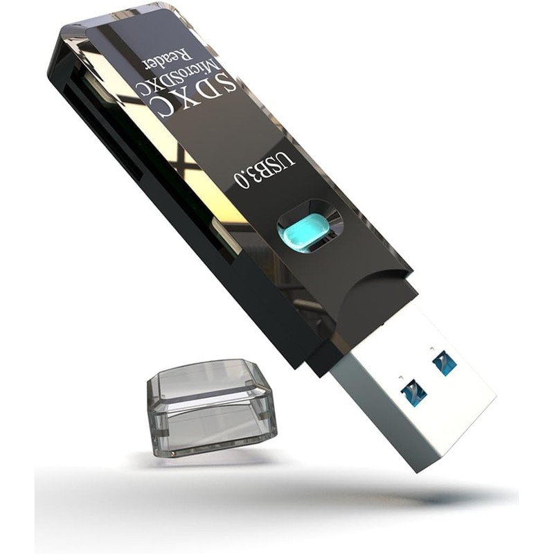 USB3.0 Micro SD Card Reader, 5Gbps 2-in-1 SD Card Reader