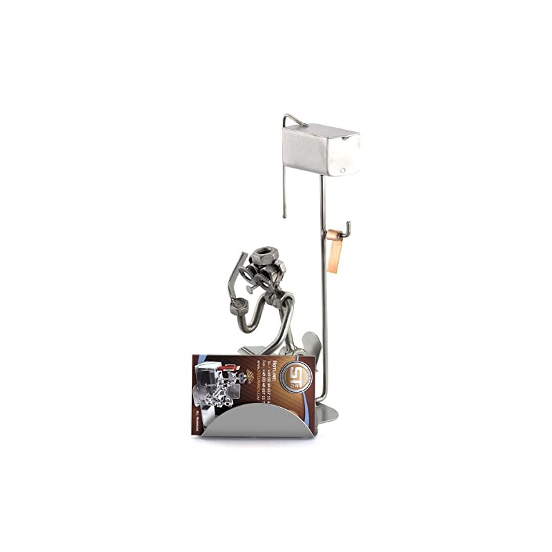 Steelman24 I Nuts and bolts sculpture Loo Man With Mobile