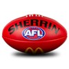Sherrin AFL Replica Training Football, Red, Size 2