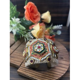 Ethnic Handmade Indian Traditional Just Kundan Gold Open Cuff Bangle Bracelet Kada Jewellery