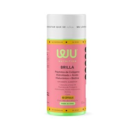 WU Nutrition BRILLA - Colágeno Hidrolizado con Biotina y Ácido Hialurónico - Vitaminas para Mujer A, B, C, D, E y Zinc - Suplemento para Crecimiento d