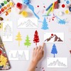 Sitsink Tree Small Stencils Reusable - Mountain Scene Stencils for