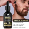 Beard Growth Serum&Beard Massage Derma Roller, Beard Growth Nutrient Oil,