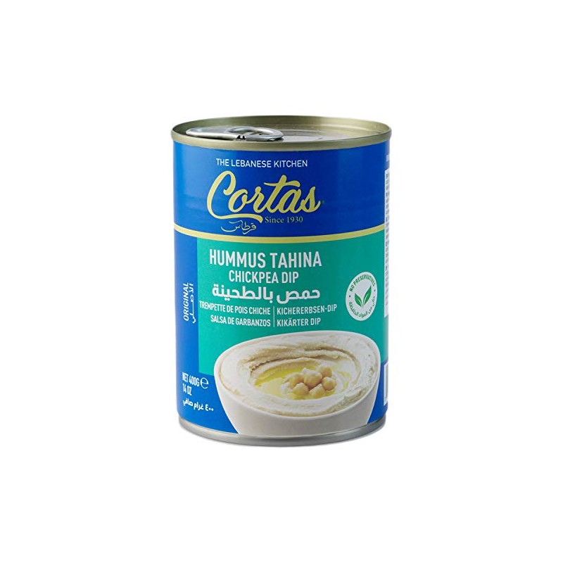 Cortas - Hummus Tahini Chickpea Dip (Pack of 6), Ready