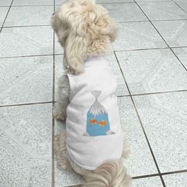 'Goldfish In Bag' Pet Dog/Cat T-Shirt (PT00089853)