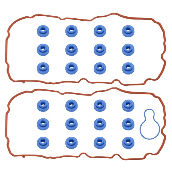 Anxingo VS50521R Valve Cover Gasket and Grommets Kit, Replacement for