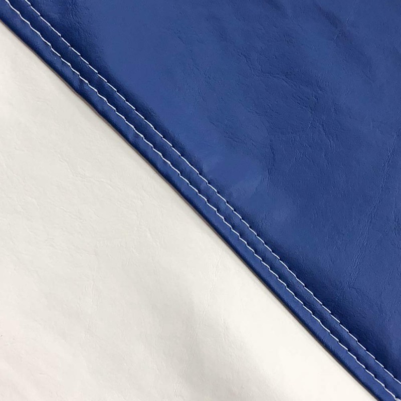 E-SeaRider Round Marine Beanbag, White/Dark Blue, Medium