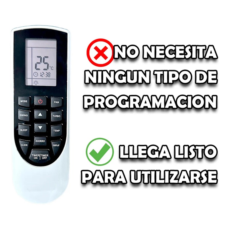 Control Para Mirage Ac Minisplit X3 Magnum Yan1f1 Mayoreo