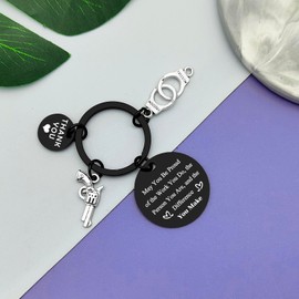 Police Officer Gift Keyring Retirement Gifts for Police Firefighter Policeman Keyring Thank You Gift for Police Officer Appreciation Gift for Firefighter Police Birthday Christmas Graduation Gifts