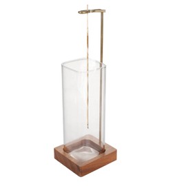 Incense Holder for Sticks, Anti-ash Flying Wooden Incense Burner with Removable Glass Ash Catcher for Home Decor Yoga Meditation (Style A)