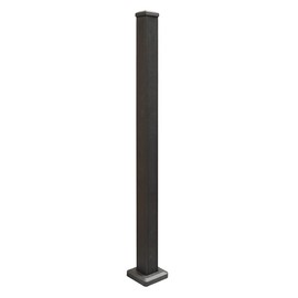 Weatherables Aluminum Railing Post Kit – Aluminum Post Kit for Arlington, Georgetown, and Cornell Railing Kits, Made with Durable Black Textured Powder-Coat Finish (3 in. x 3 in. x 54 in.)