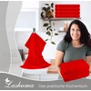 Lashuma Linz Terry Kitchen Towels Red Cotton Tea Towels 50