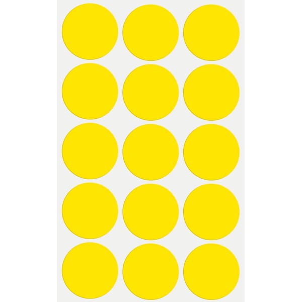 Labels 30 mm stickers, assorted colours, size 3 cm labels