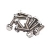 binifiMux 10pcs M8-1.25 x 35mm Serrated Flanged Hex Bolts Flange