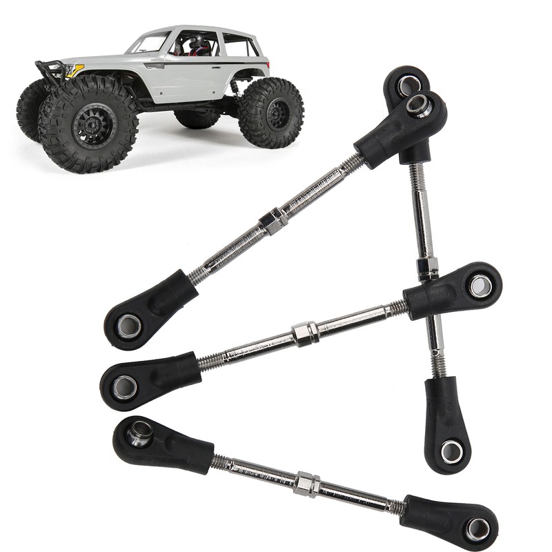 4pcs RC Steering Tie Rod Adjustable Rear Upper Linkage Rod