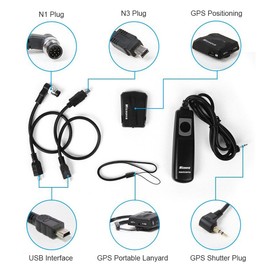 Micnova Geo Locator GPS Unit geoetiquetas and N1 N3 Cable Compatible With NIKON SLR Camera