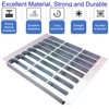 MOSINSBO Galvanized Steel Drain Grate with Base, 12x12 Outdoor Drain