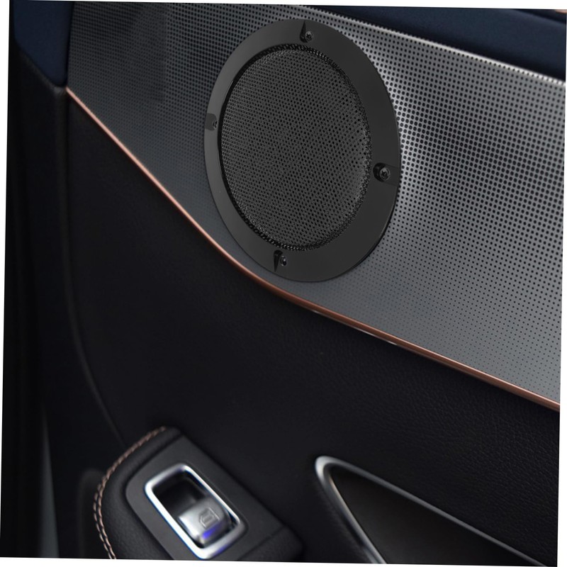 KONTONTY 1set Car Speaker Guard Decorative Mesh Protector for Speakers
