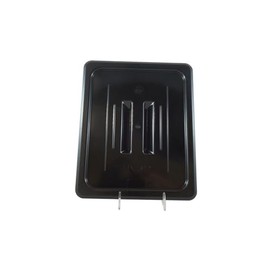 CateringBase Polycarbonate GN 1/4 Gastronorm Container Cover, 26cm x 16cm, Black
