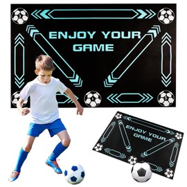 Huipalon Football Training Mat, 90x60cm Soccer Training Mat Football Mat for Training Football Skills, Diatom Mud Football Mastery Mat Practice Mat for Kids Boys Teenagers