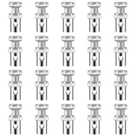 Giantree 20 Pcs Universal 1/8" Throttle Brake Cable Ends, Go Kart Throttle Cable Stop Clamp, Bicycle Brake Cable Ends Fit for Motorcycle ATV Motorcross Bicycle Scooter Bike