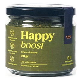 Happy Boost Vitaminas Minerales y Omega 3 Polvo Reforzador De Sistema Inmune Perros y Gatos Happy Pal Todas las edades
