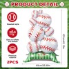 2 PCS Giant Baseball Balloons, Self Standing Baseball Party Decorations
