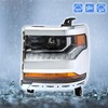 labwork 1PC Headlight Assembly Chrome Housing Replacement for Silverado 1500