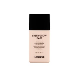 NUDIQUE Sheer Glow Base 1.2 fl oz (35 ml), Liquid Moisturizing, SPF 50+PA+++, UV Protection, Sunscreen, Tone Up, Dry Skin