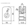 SKIR'CO (20 pcs) Grey Fence Clips, Plastic Clips for Mesh