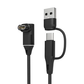Yaekea 2 in 1 Charger Cable for Garmin Watch USB-C Charging Power Cord Compatible with Garmin Fenix/Vivoactive/Instinct/Forerunner/Approach/Venu/Desent/Vivosmart/Epix Series Smartwatches-3.3FT (1M)