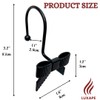 Luxape 12PCS Decorative Shower Curtain Hooks, Bow Knot Curtain Hooks