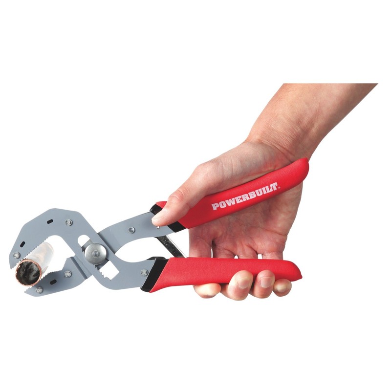 Powerbuilt 2 Piece Self-Adjusting Pliers Set with Power Grip Handle,