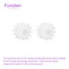 DMiotech 50pcs 12 Teeth Plastic Gear Model 122A Reducer Plastic