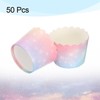 sourcing map 50Pcs Paper Baking Cups Small Greaseproof Disposable Bulk