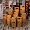 Vinkor Flameless Candles Battery Operated Candles Birch Effect 4" 5"