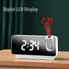 Projection Alarm Clock, 7.3 inch Digital Clock with 180°Projector, USB