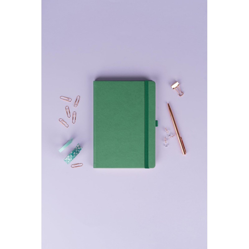 NOTIQUE Notebook Lined, Hardcover Notebook, Journal, Diary with Elastic Band