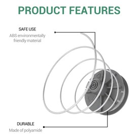 Landrain Spool for Gardena 5307-20 String Trimmer Line, Trimmer Replacement Spool with 2 Spool Covers 5344-20, Diameter 1.6 mm, for Easycut 400 Item 8846, Smallcut 300/23 Item 9805, Pack of 8