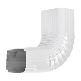 VYH Downspout Gutter Elbows （Positive Elbow，4x3 90 Degrees Style A Gutter Elbow, Downspout Elbow, Roofing Gutter Downspout Elbows, Style A (White)