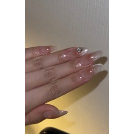 [Recommended Real Extension Feeling] Brick Rose Blush Artist Nail Tips - Short Ballerina / [강추리얼연장느낌] 브릭로제 블러쉬 작가 네일팁 - 숏발레리나