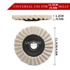 Zalizr 2 PCS Wool Felt Flap Polishing Discs, 115 MM/4.5"