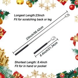 WOVTE 3Pack Back Scratcher with Christmas Packaging, Stocking Stuffers for Men Women Adults, Christmas Gifts for Men Women Dad Mother Husband Wife, White Elephant Gifts for Adults