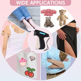 Stitch Gun for Clothes Sewing - Micro Stitch Gun for Fast Fixing and Sewing - Portable Micro Stitch Gun for Clothes with Storage Box and 4500 Black/White/Transparent Fasteners