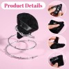 Pimoys 6Pcs Triangle Makeup Puff Set Velour Sponge Black