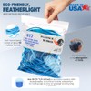 Garbage Trash Can Rubber Bands Blue Large Size 17" Inch